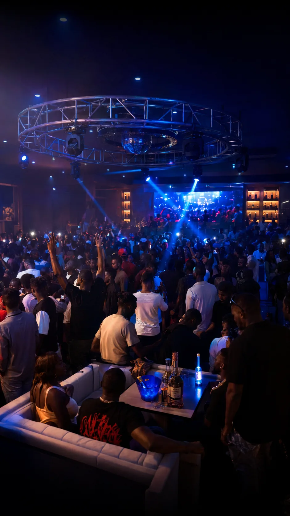 Crowd inside Club Lava